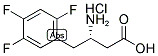 (S)-3-AMINO-4-(2,4,5-TRIFLUORO-PHENYL)-BUTYRIC ACID-HCL Struktur