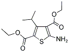 5-AMINO-3-ISOPROPYL-THIOPHENE-2,4-DICARBOXYLIC ACID DIETHYL ESTER Struktur