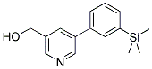 (5-[3-(TRIMETHYLSILYL)PHENYL]PYRIDIN-3-YL)METHANOL Struktur