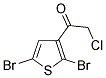 2-CHLORO-1-(2,5-DIBROMOTHIEN-3-YL)ETHANONE Struktur