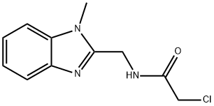 2-CHLORO-N-(1-METHYL-1H-BENZOIMIDAZOL-2-YLMETHYL)-ACETAMIDE Struktur