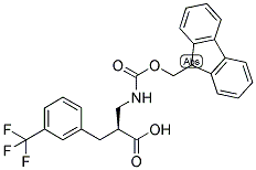 (S)-2-[(9H-FLUOREN-9-YLMETHOXYCARBONYLAMINO)-METHYL]-3-(3-TRIFLUOROMETHYL-PHENYL)-PROPIONIC ACID Struktur