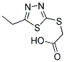 [(5-ETHYL-1,3,4-THIADIAZOL-2-YL)SULFANYL]ACETIC ACID Struktur