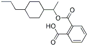 2-([1-(4-PROPYLCYCLOHEXYL)ETHOXY]CARBONYL)BENZOIC ACID Struktur