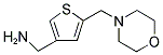 [5-(4-MORPHOLINYLMETHYL)-3-THIENYL]METHANAMINE Struktur