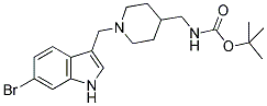 [1-(6-BROMO-1H-INDOL-3-YLMETHYL)-PIPERIDIN-4-YLMETHYL]-CARBAMIC ACID TERT-BUTYL ESTER Struktur