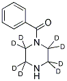 N-(BENZOYL)PIPERAZINE-2,2,3,3,5,5,6,6-D8 Struktur