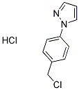 1-[4-(CHLOROMETHYL)PHENYL]-1H-PYRAZOLE HYDROCHLORIDE Struktur