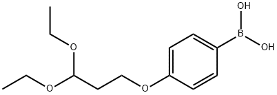 4-(3,3-DIETHOXYPROPOXY)PHENYLBORONIC ACID Struktur