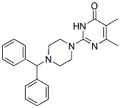 2-(4-BENZHYDRYLPIPERAZIN-1-YL)-5,6-DIMETHYLPYRIMIDIN-4(3H)-ONE Struktur