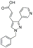 (2E)-3-(1-BENZYL-3-PYRIDIN-3-YL-1H-PYRAZOL-4-YL)ACRYLIC ACID Struktur