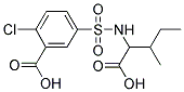 5-[[(1-CARBOXY-2-METHYLBUTYL)AMINO]SULFONYL]-2-CHLOROBENZOIC ACID Struktur