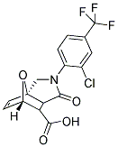 2-[2-CHLORO-4-(TRIFLUOROMETHYL)PHENYL]-1-OXO-1,2,3,6,7,7A-HEXAHYDRO-3A,6-EPOXYISOINDOLE-7-CARBOXYLIC ACID Struktur