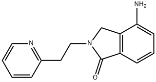 4-AMINO-2-[2-(2-PYRIDINYL)ETHYL]-1-ISOINDOLINONE Struktur