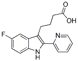 4-[5-FLUORO-2-(2-PYRIDINYL)-1H-INDOL-3-YL]BUTANOIC ACID Struktur