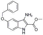 3-AMINO-5-BENZYLOXY-1H-INDOLE-2-CARBOXYLIC ACID METHYL ESTER Struktur