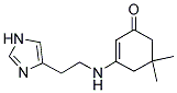 3-{[2-(1H-IMIDAZOL-4-YL)ETHYL]AMINO}-5,5-DIMETHYLCYCLOHEX-2-EN-1-ONE Struktur