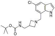 [1-(5-CHLORO-1H-INDOL-7-YLMETHYL)-AZETIDIN-3-YLMETHYL]-CARBAMIC ACID TERT-BUTYL ESTER Struktur