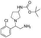 3-N-BOC-AMINO-1-[2-AMINO-1-(2-CHLORO-PHENYL)-ETHYL]-PYRROLIDINE Struktur