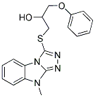 1-(9-METHYL-9H-BENZO[4,5]IMIDAZO[2,1-C][1,2,4]TRIAZOL-3-YLSULFANYL)-3-PHENOXY-PROPAN-2-OL Struktur