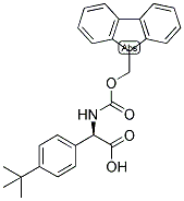 (R)-(4-TERT-BUTYL-PHENYL)-[(9H-FLUOREN-9-YLMETHOXYCARBONYLAMINO)]-ACETIC ACID Struktur