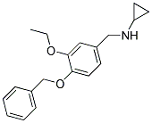 N-(4-(BENZYLOXY)-3-ETHOXYBENZYL)CYCLOPROPANAMINE Struktur