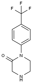 1-(4-TRIFLUOROMETHYL-PHENYL)-PIPERAZIN-2-ONE Struktur