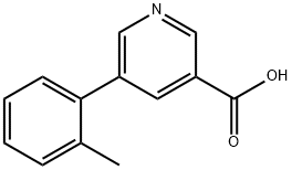 5-(2-METHYLPHENYL)NICOTINIC ACID Struktur