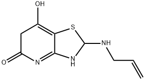 2-(ALLYLAMINO)THIAZOLO[4,5-B]PYRIDINE-5,7-DIOL Struktur