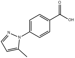 4-(5-METHYL-1H-PYRAZOL-1-YL)BENZOIC ACID Struktur