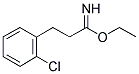 3-(2-CHLORO-PHENYL)-PROPIONIMIDIC ACID ETHYL ESTER Struktur