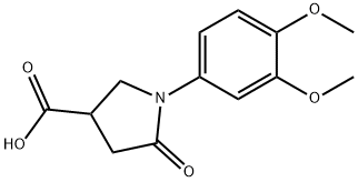 1-(3,4-DIMETHOXYPHENYL)-5-OXOPYRROLIDINE-3-CARBOXYLIC ACID Struktur