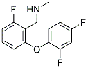 [2-(2,4-DIFLUORO-PHENOXY)-6-FLUORO-BENZYL]-METHYL-AMINE Struktur