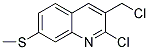 2-CHLORO-3-(CHLOROMETHYL)-7-(METHYLTHIO)QUINOLINE Struktur
