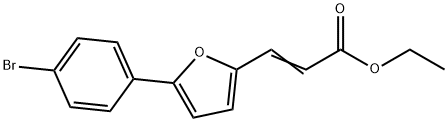 3-[5-(4-BROMO-PHENYL)-FURAN-2-YL]-ACRYLIC ACID ETHYL ESTER Struktur