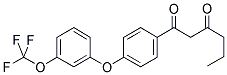 1-[4-(3-TRIFLUOROMETHOXY-PHENOXY)-PHENYL]-HEXANE-1,3-DIONE Struktur