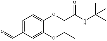 N-(TERT-BUTYL)-2-(2-ETHOXY-4-FORMYLPHENOXY)ACETAMIDE Struktur