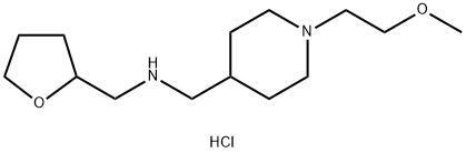 ([1-(2-METHOXYETHYL)PIPERIDIN-4-YL]METHYL)(TETRAHY-DROFURAN-2-YLMETHYL)AMINE DIHYDROCHLORIDE Struktur