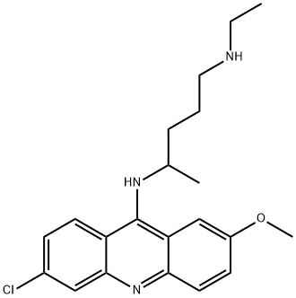 MONODESETHYL QUINACRINE, DIHYDROCHLORIDE Struktur