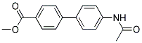 METHYL 4'-(ACETYLAMINO)[1,1'-BIPHENYL]-4-CARBOXYLATE Struktur