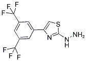 [4-(3,5-BIS-TRIFLUOROMETHYL-PHENYL)-THIAZOL-2-YL]-HYDRAZINE Struktur