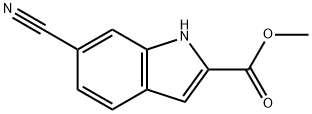 6-CYANO-1H-INDOLE-2-CARBOXYLIC ACID METHYL ESTER Struktur