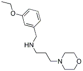 N-(3-ETHOXYBENZYL)-3-MORPHOLIN-4-YLPROPAN-1-AMINE Struktur