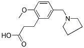 3-[2-METHOXY-5-(PYRROLIDIN-1-YLMETHYL)PHENYL]PROPANOIC ACID Struktur