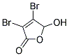 3,4-DIBROMO-5-HYDROXY-5H-FURAN-2-ONE Struktur