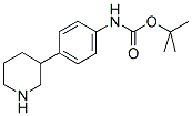 (4-PIPERIDIN-3-YL-PHENYL)-CARBAMIC ACID TERT-BUTYL ESTER Struktur