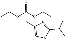 DIETHYL 2-ISOPROPYLTHIAZOLE-4-METHYLPHOSPHONATE Struktur