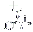 N-BOC-(2S,3S)-3-AMINO-3-(4-FLUORO-PHENYL)-2-HYDROXY-PROPIONIC ACID Struktur