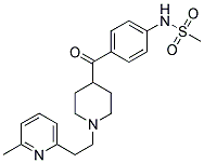 N-[1-(((6-METHYLPYRIDIN-2-YL)-ETHYL)-PIPERIDIN-4-YL)-CARBONYLPHENYL]-METHANESULFONAMIDE Struktur