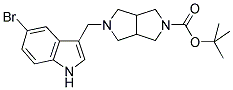 5-(5-BROMO-1H-INDOL-3-YLMETHYL)-HEXAHYDRO-PYRROLO[3,4-C]PYRROLE-2-CARBOXYLIC ACID TERT-BUTYL ESTER Struktur